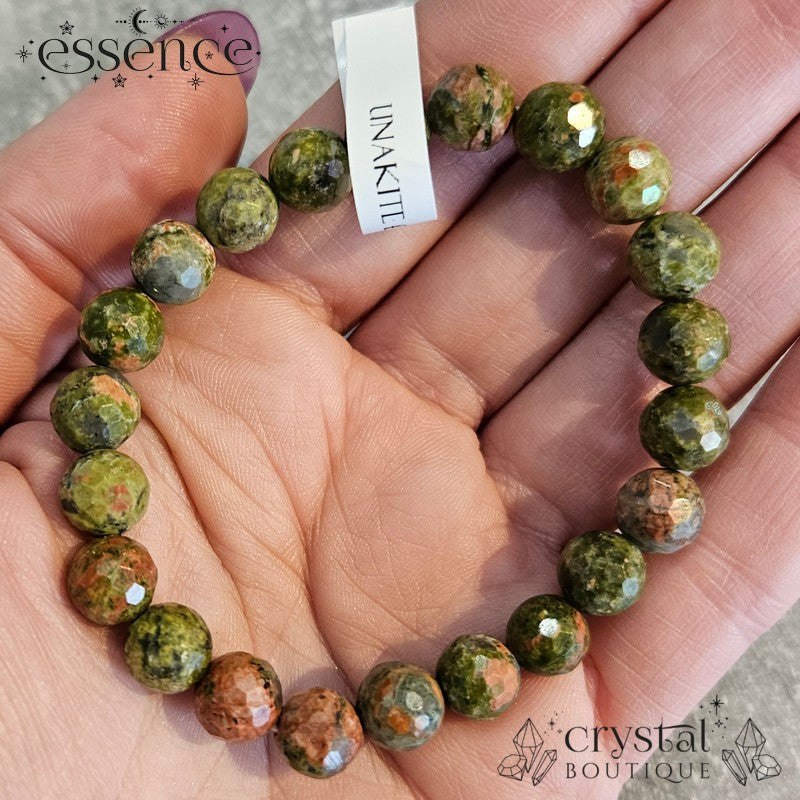 Unakite Faceted Bracelet