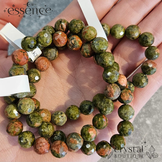 Unakite Faceted Bracelet