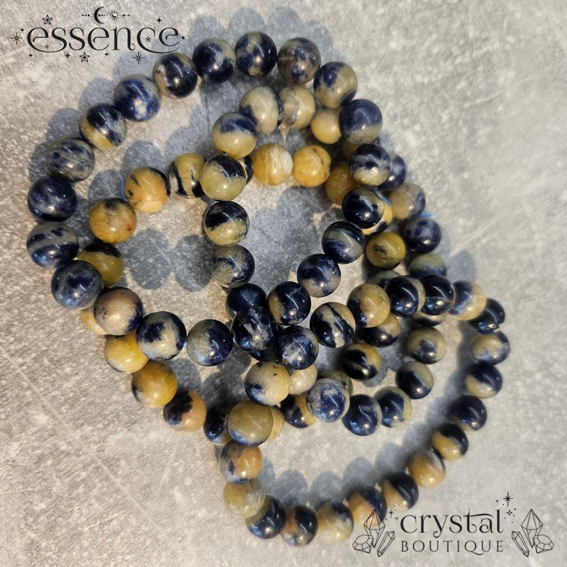 Blue & Yellow Sodalite Bracelet