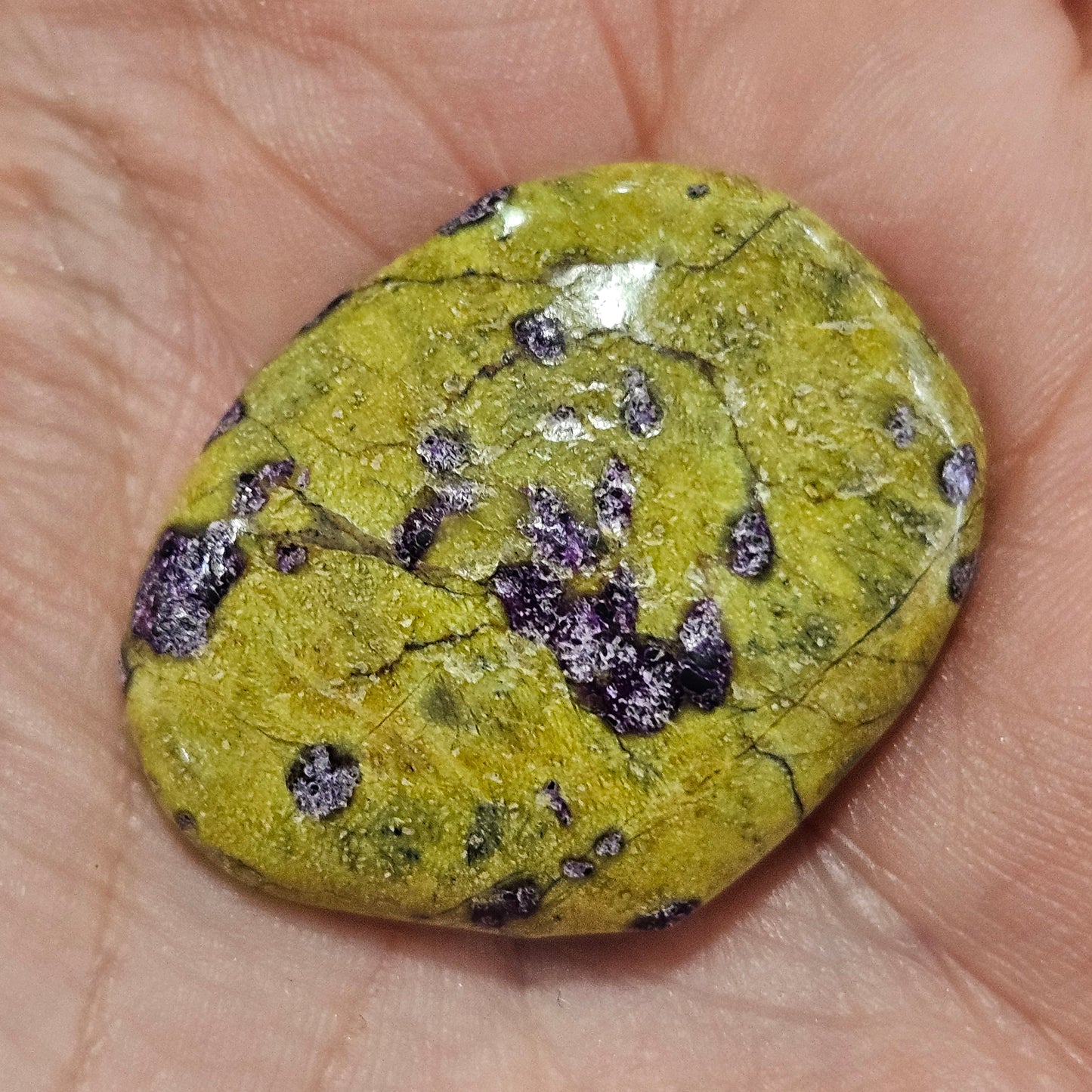 Stitchtite & Serpentine Smoothstone (Atlantisite)