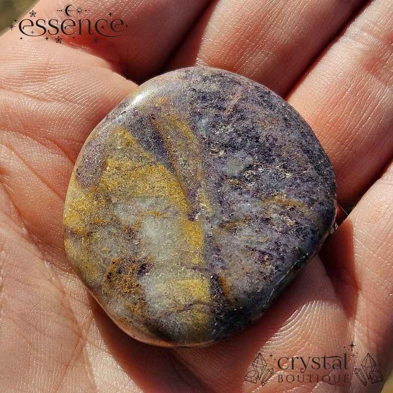 Purple Flower Jasper Smoothstone