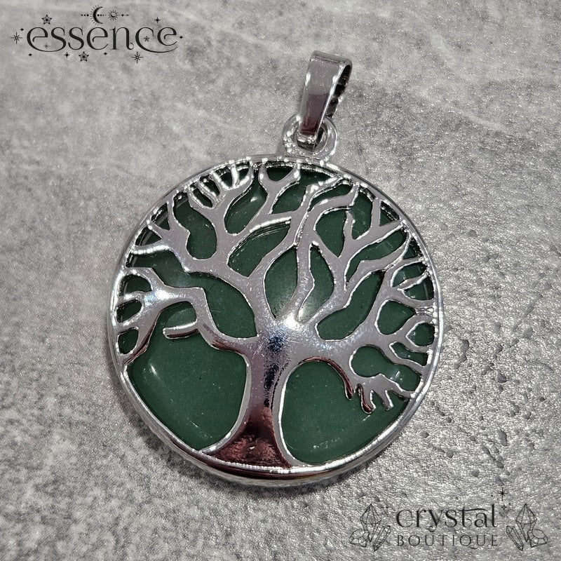 Green Aventurine Tree Of Live Pendant