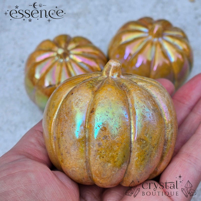 Aura Yellow Jade Pumpkin