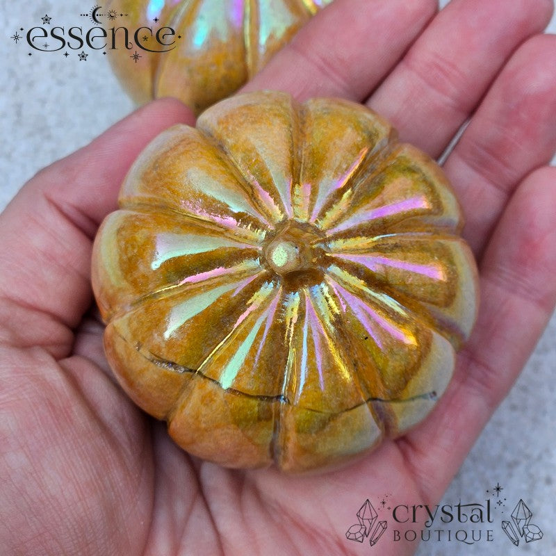 Aura Yellow Jade Pumpkin