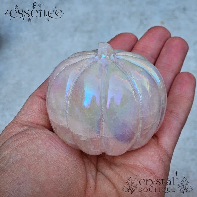 Aura Rose Quartz Pumpkin