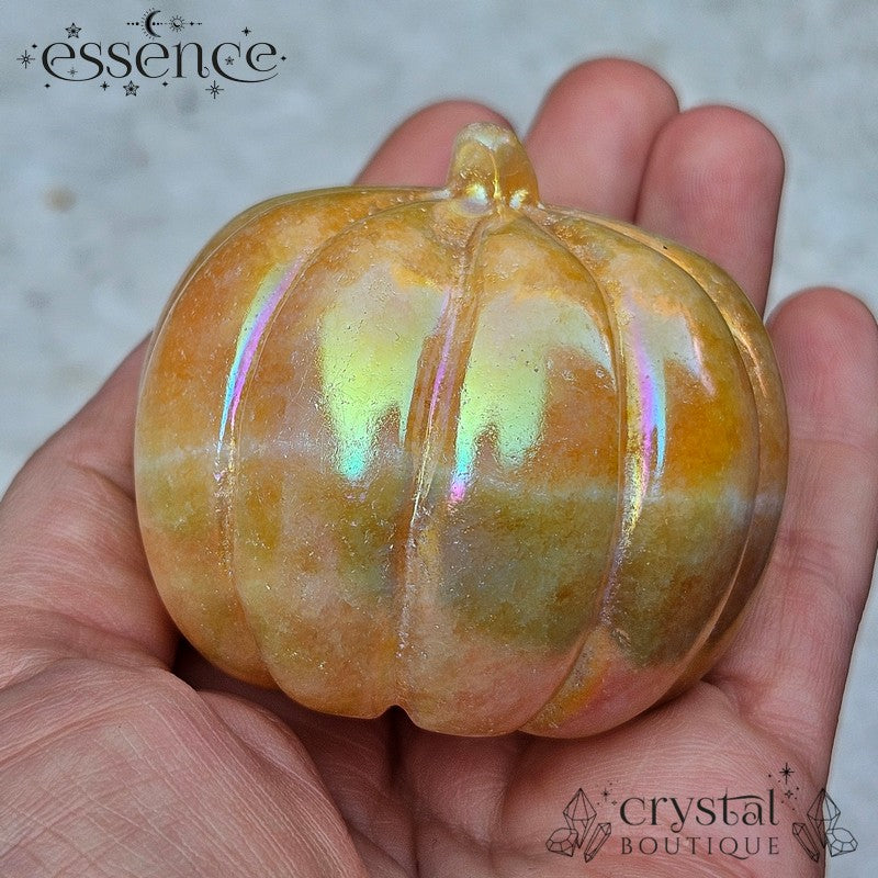 Aura Orange Calcite Pumpkin