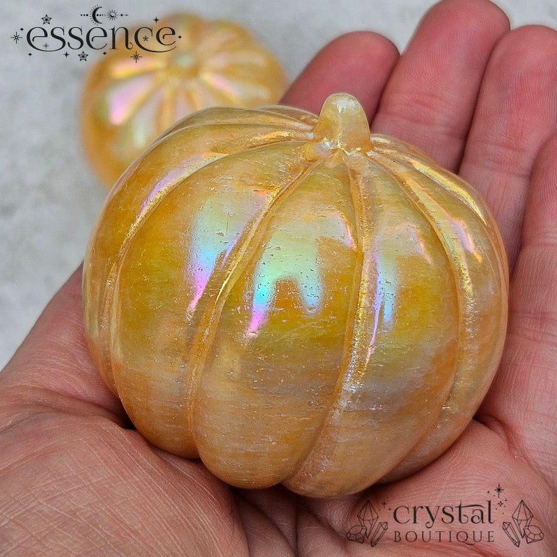 Aura Orange Calcite Pumpkin