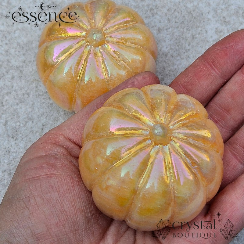 Aura Orange Calcite Pumpkin