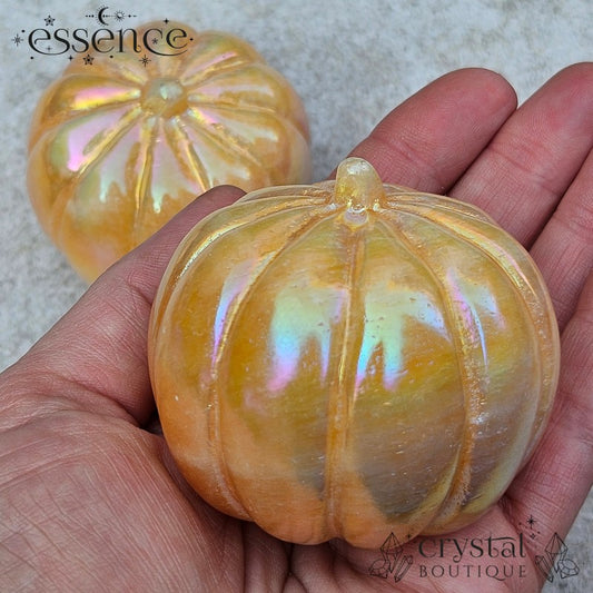 Aura Orange Calcite Pumpkin