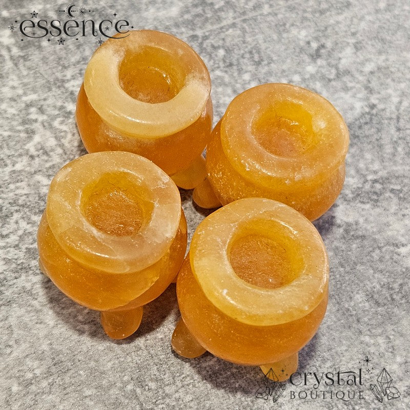 Orange Calcite Mini Cauldron