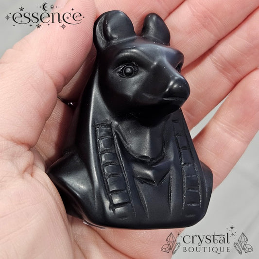 Black Obsidian Anubis