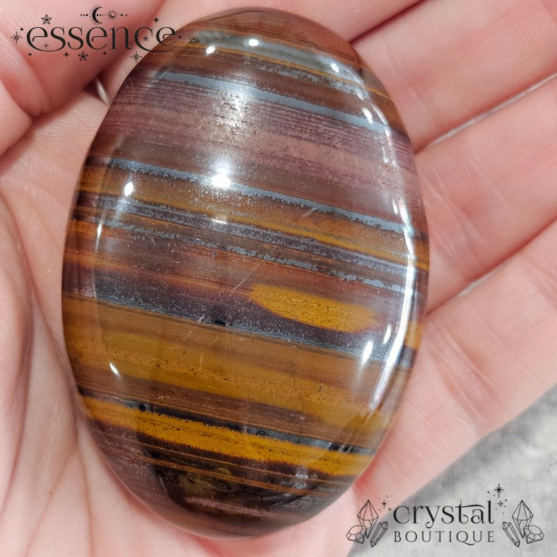 Muggle Stone (Iron Tigers Eye) Palm Stone