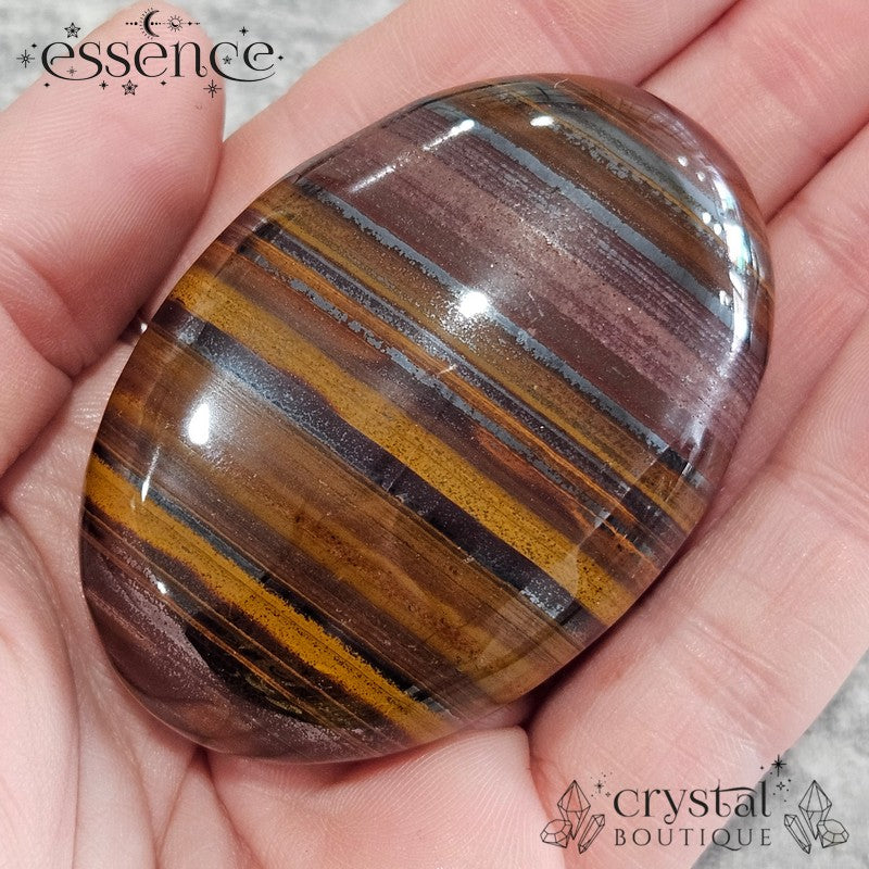 Muggle Stone (Iron Tigers Eye) Palm Stone