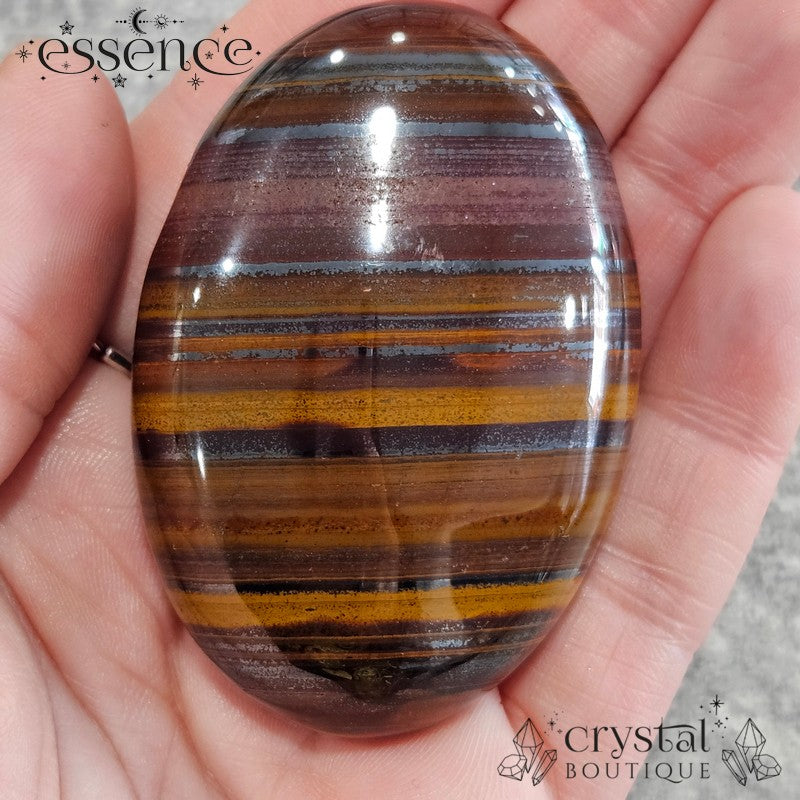 Muggle Stone (Iron Tigers Eye) Palm Stone