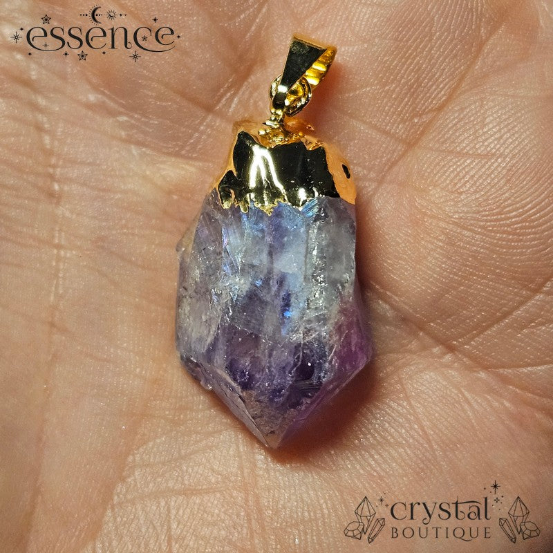 Aura Amethyst Point Pendant