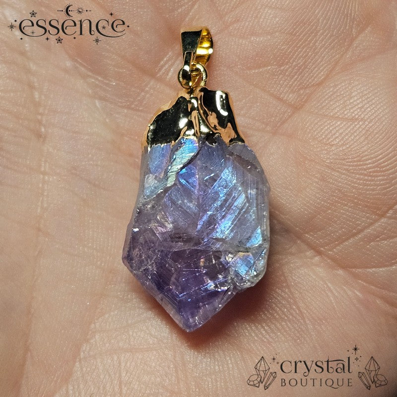 Aura Amethyst Point Pendant