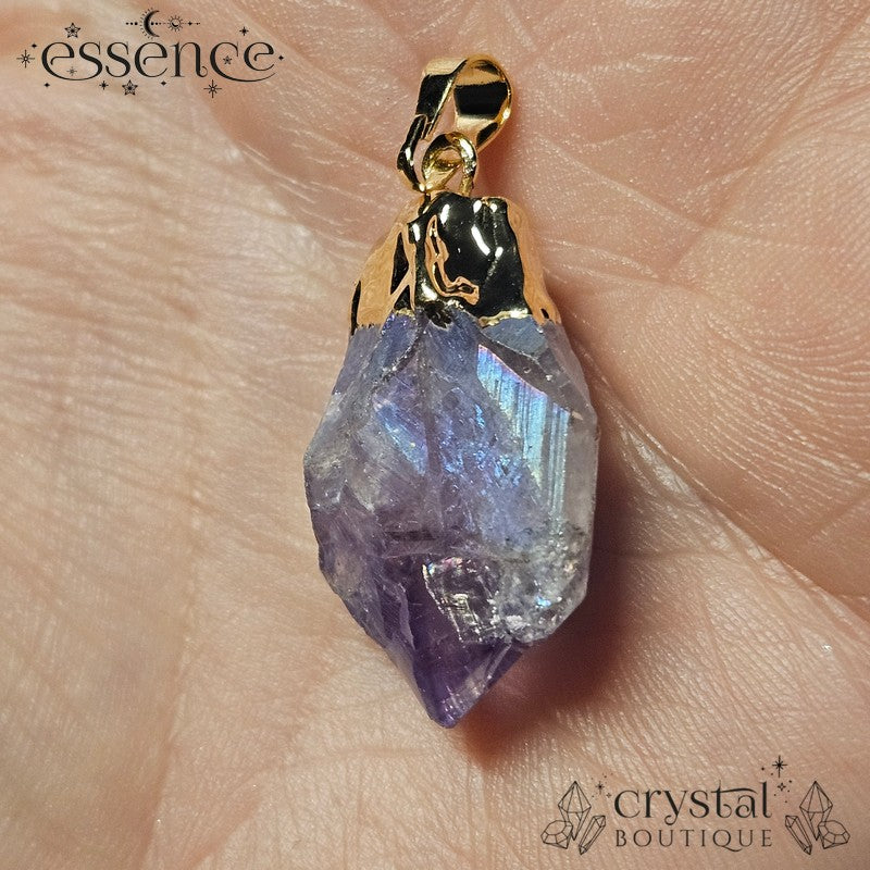 Aura Amethyst Point Pendant