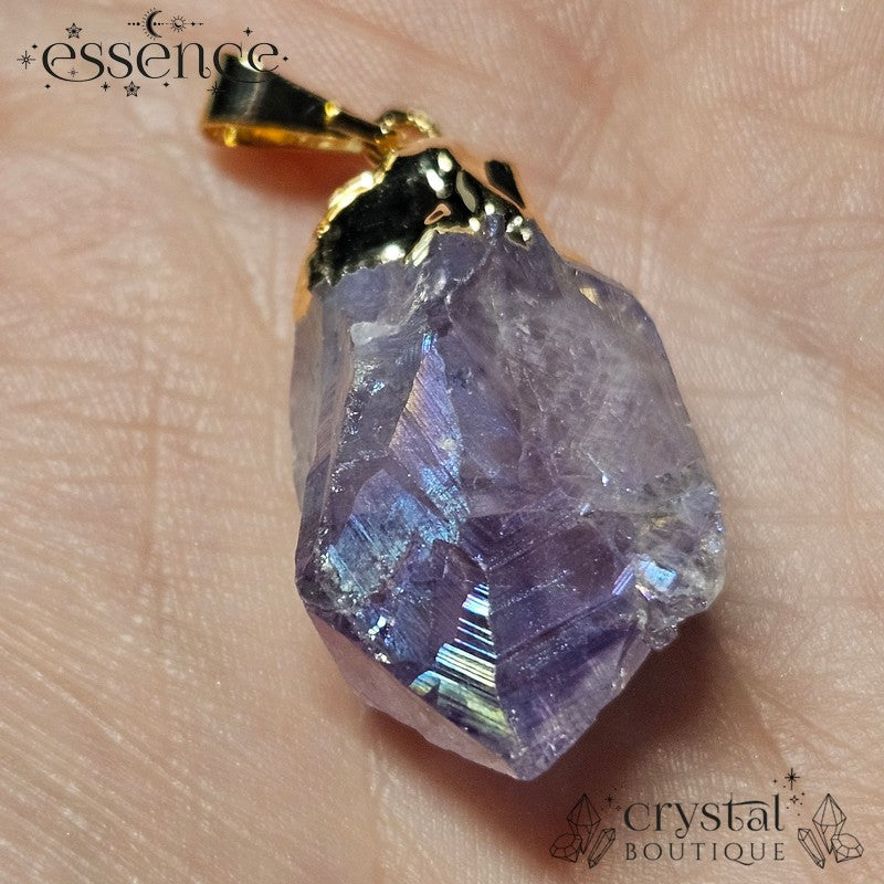 Aura Amethyst Point Pendant