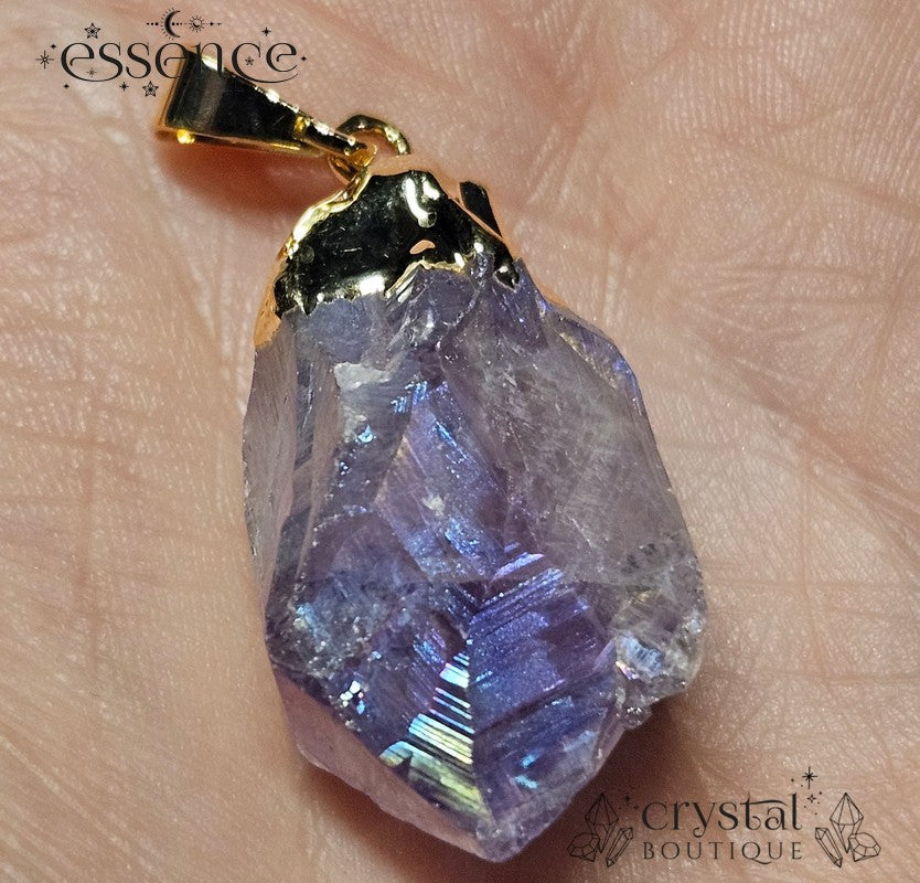 Aura Amethyst Point Pendant