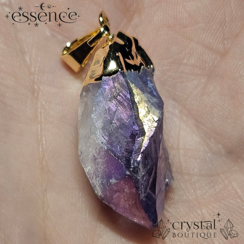 Aura Amethyst Point Pendant