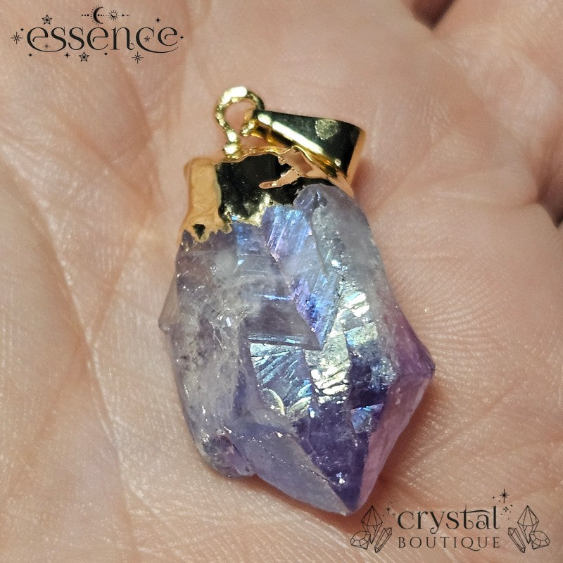 Aura Amethyst Point Pendant