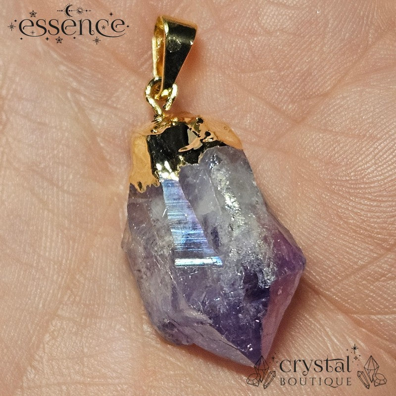 Aura Amethyst Point Pendant