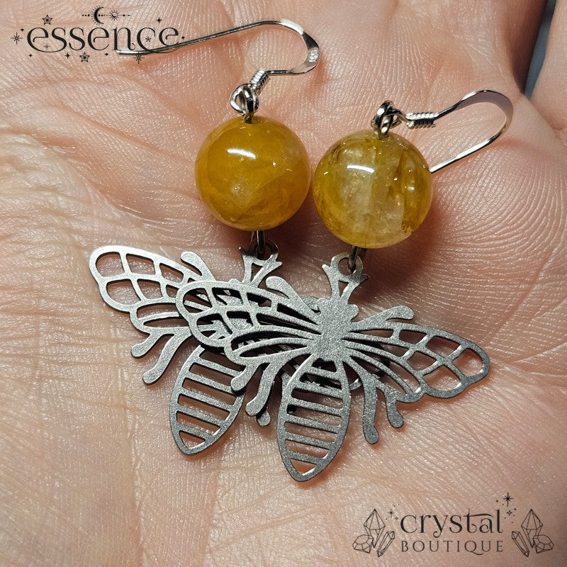 Golden Healer Bumblebee Earrings