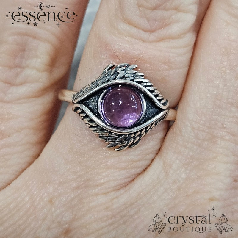 Amethyst Eye Adjustable S925 ring