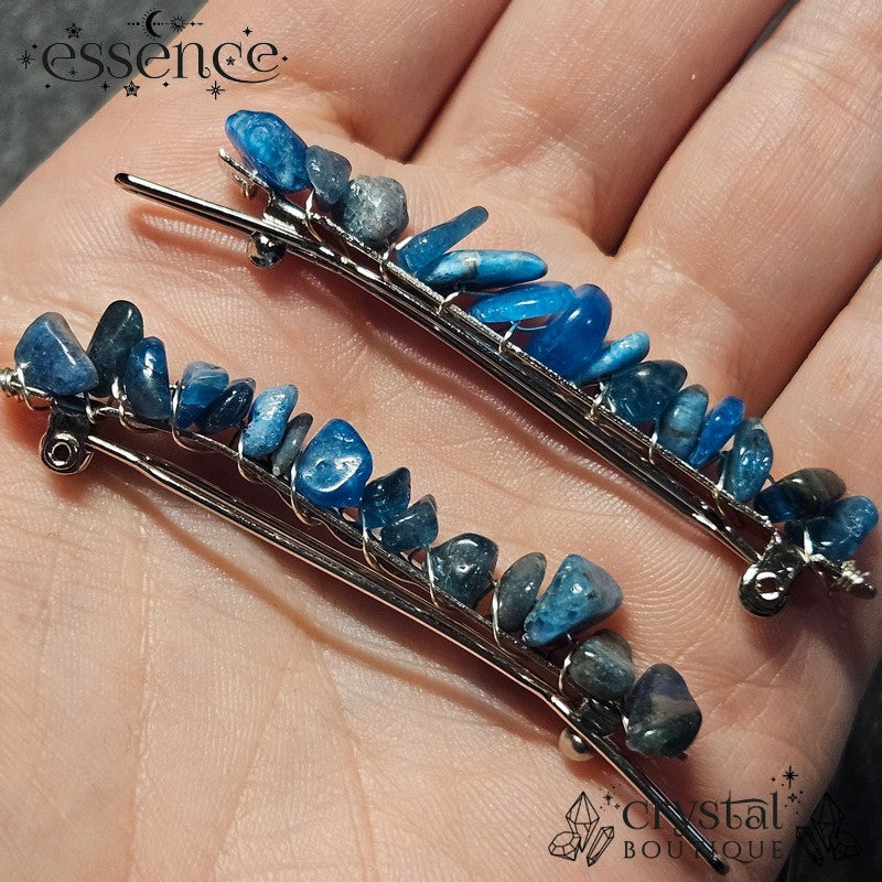 Apatite Chip Hair Clips