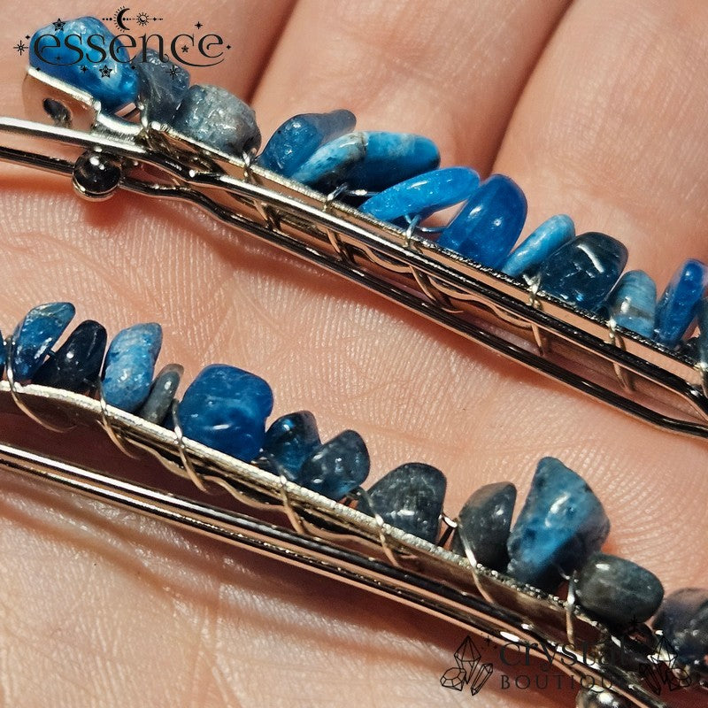 Apatite Chip Hair Clips