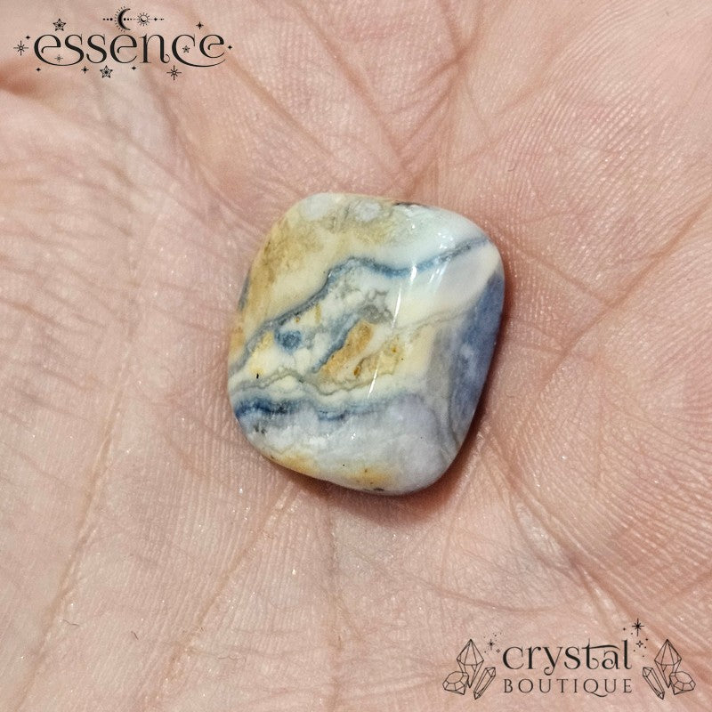 Scheelite in Calcite Small Tumbled Stones