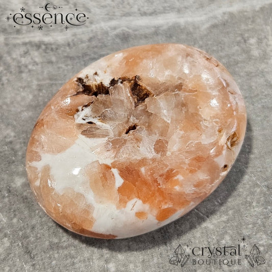 Pink Scolecite worry stone