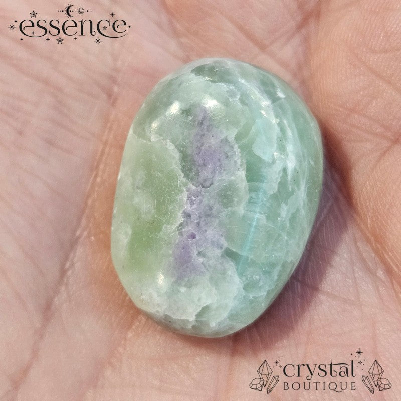 Fluorite and Serpentine Small Tumblestone