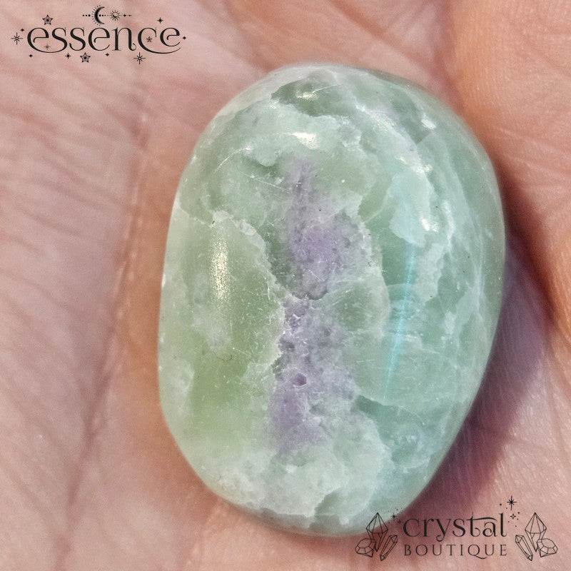 Fluorite and Serpentine Small Tumblestone