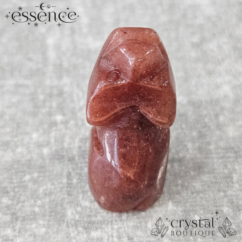 Red Aventurine Howling Wolf