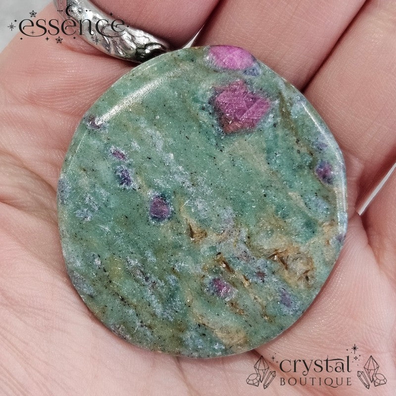 Ruby Fuchsite Smooth Stone