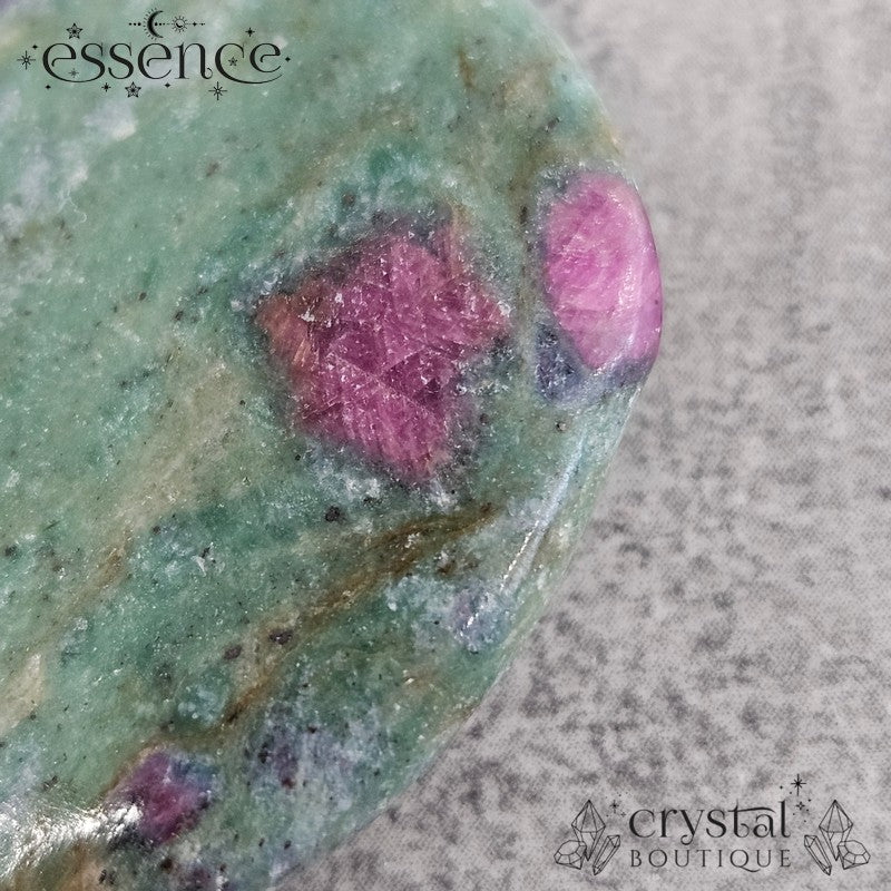 Ruby Fuchsite Smooth Stone