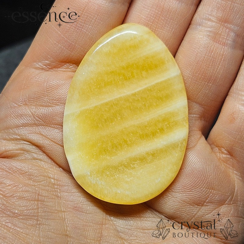 Orange Calcite Worry Stone