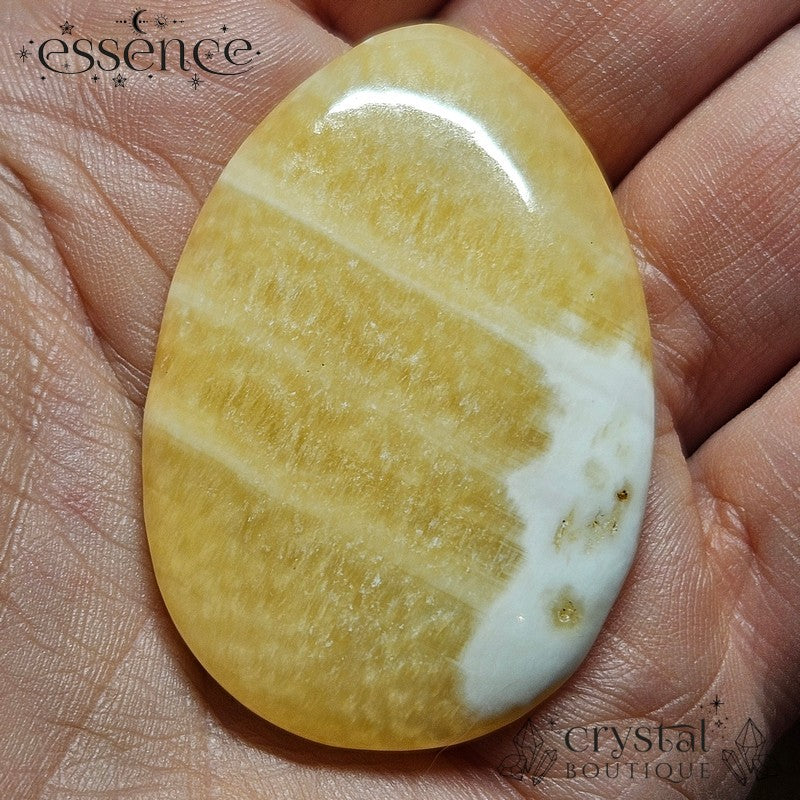 Orange Calcite Worry Stone