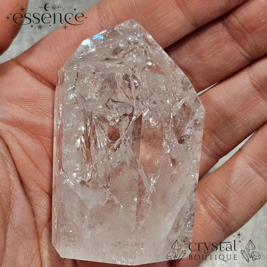 Fire and Ice Clear Quartz Tower 99gms