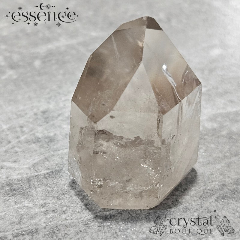 Smoky with Clear Quartz Tower