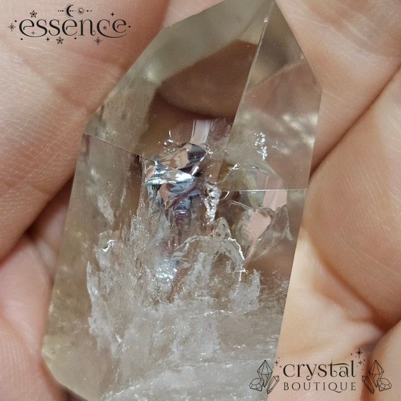 Smoky with Clear Quartz Tower