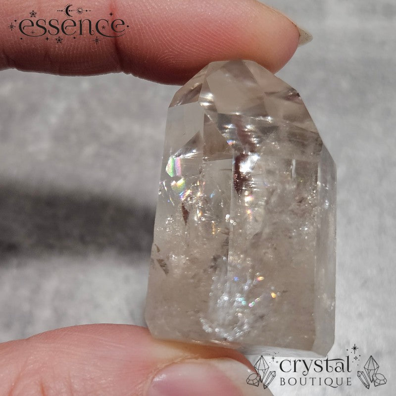 Smoky with Clear Quartz Tower