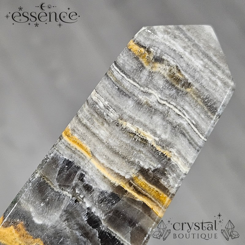 Yellow Banded Calcite Tower – 191g