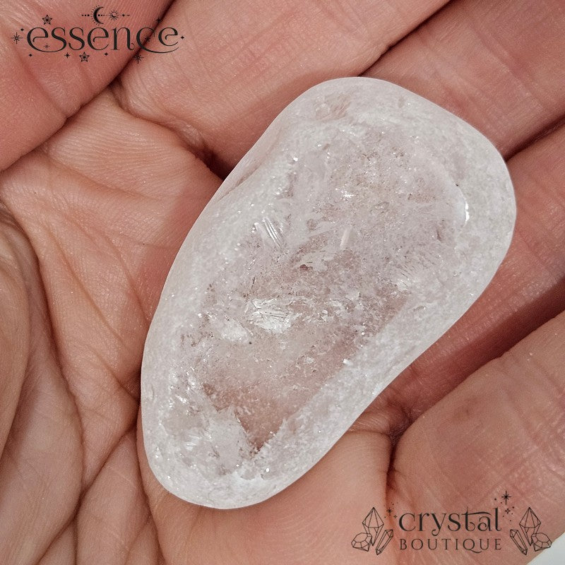 Clear Quartz Dragon Egg Stone