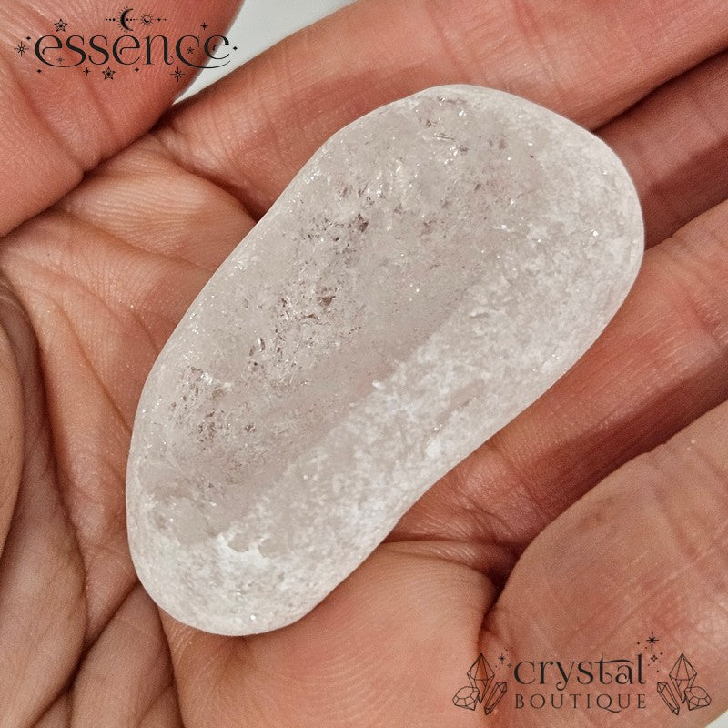 Clear Quartz Dragon Egg Stone