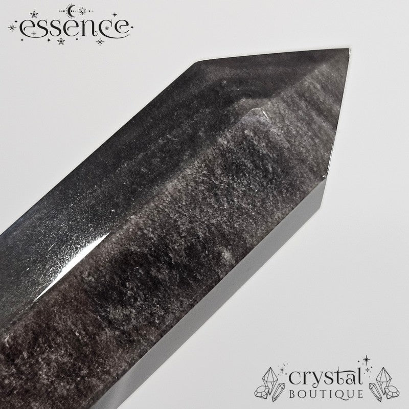 Silver Sheen Obsidian Tower 50gms