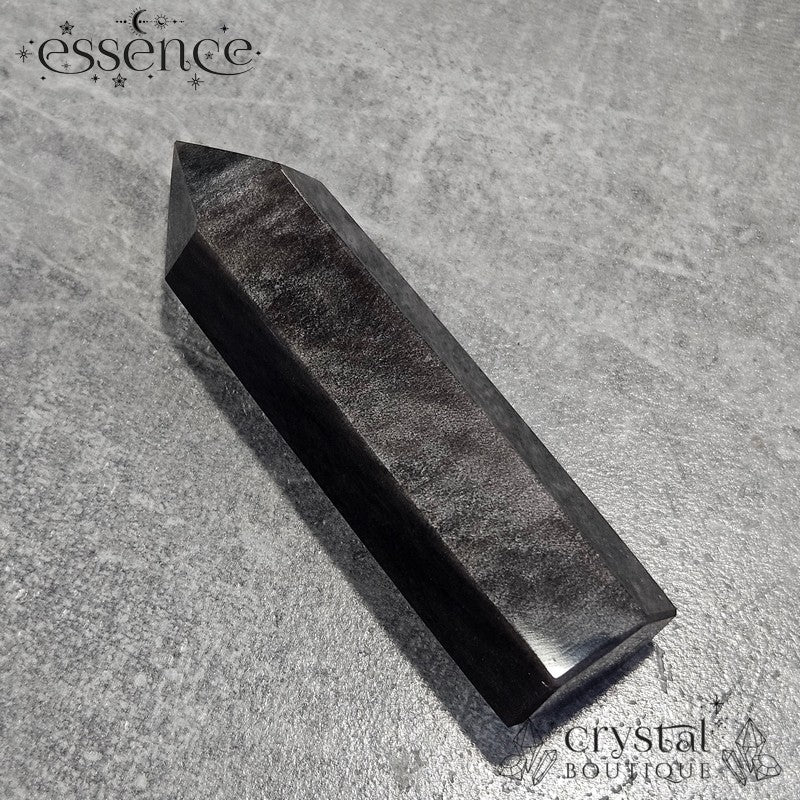 Silver Sheen Obsidian Tower 50gms