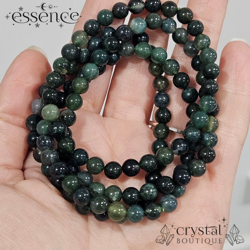 Moss Agate Bracelet – Growth, Balance & Grounding