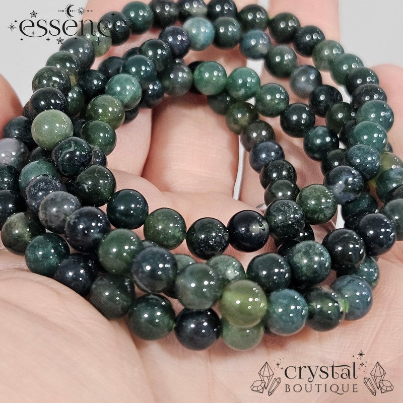 Moss Agate Bracelet – Growth, Balance & Grounding